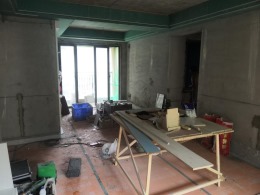 惠州景欣装饰美丽洲14栋120平现代风格工地案例