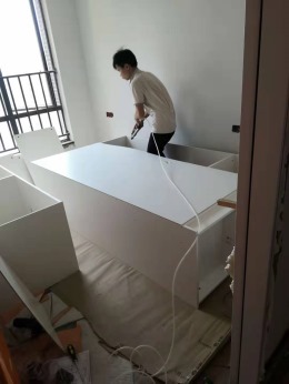 惠州景欣装饰美丽洲5栋100平现代风格工地案例
