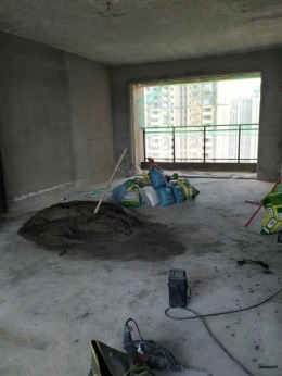 惠州景欣装饰方直东岸38栋装修工地实景案例